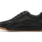 CALTO - Y7888 - 2.6 Inches Taller (Noir/Black & Gum Sole) - Elevated Leather Sneakers