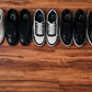 CALTO - Y7888 - 2.6 Inches Taller (Noir/Black & Gum Sole) - Elevated Leather Sneakers