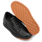 CALTO - Y7931 - 2.6 Inches Taller (Noir/Black & Gum Sole) - Elevated Leather Micro-Perforated Sneakers