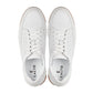 CALTO - Y7932 - 2.6 Inches Taller (White/Off-White & Gum Sole) - Elevated Micro-Perforated Leather Sneakers