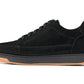CALTO - Y7933 - 2.6 Inches Taller (Noir Suede/Black & Gum Sole) - Elevated Suede Sneakers