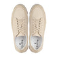 CALTO - Y7934 - 2.6 Inches Taller (Ivory White Suede/White & Gum Sole) - Elevated Leather Sneakers