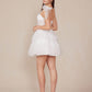 Nox Anabel Y858W Dress Short A-Line Ruffled Tiered Tulle Skirt