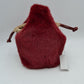 Plush Faux Fur Bucket Handbag with Drawstring and Removable Strap