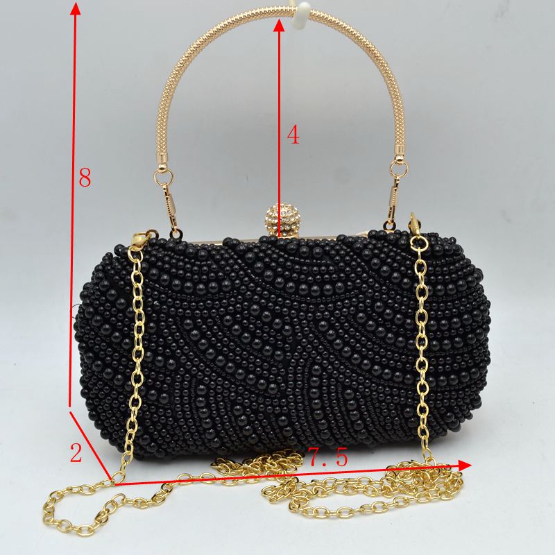 Embellished Evening Clutch Bag with Top Handle