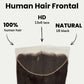 Frontal de cabello humano liso Yaki 13x6 con encaje HD