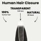 Yaki Straight 2x6 Transparent Lace Human Hair Closure