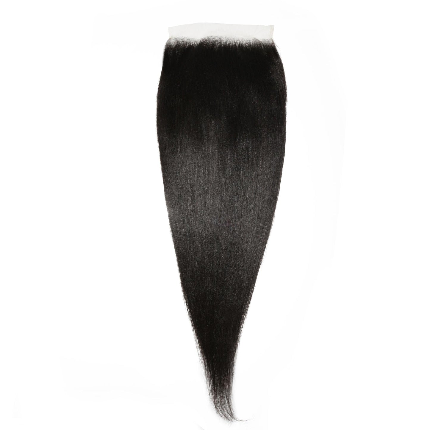 Cierre de cabello humano Yaki Liso 7x7 HD Lace