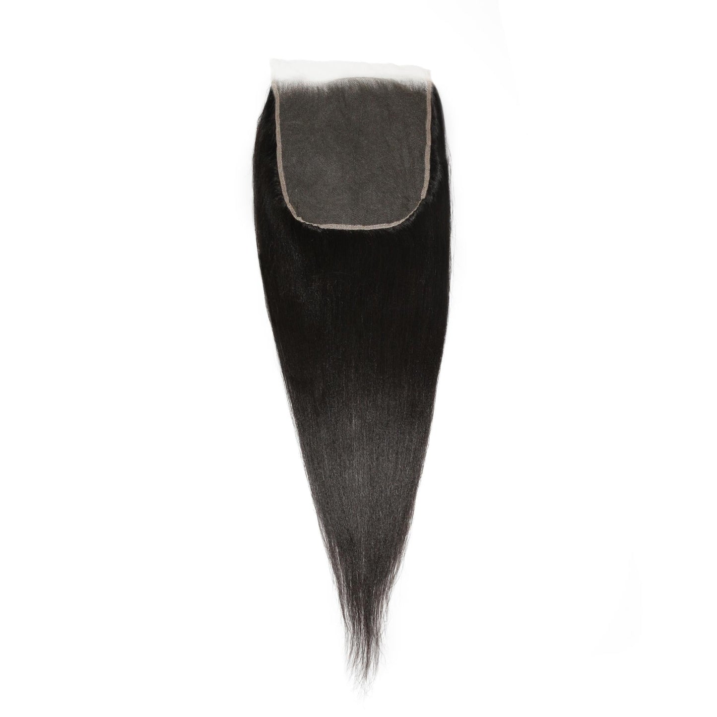 Cierre de cabello humano Yaki Liso 7x7 HD Lace