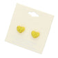 Crystal Pave Heart Stud Earrings