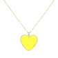 Druzy Heart Pendant Necklace