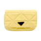 Faux Leather Rectangle Clutch Crossbody Bag