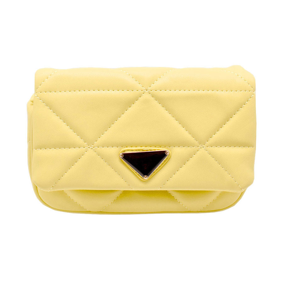 Faux Leather Rectangle Clutch Crossbody Bag