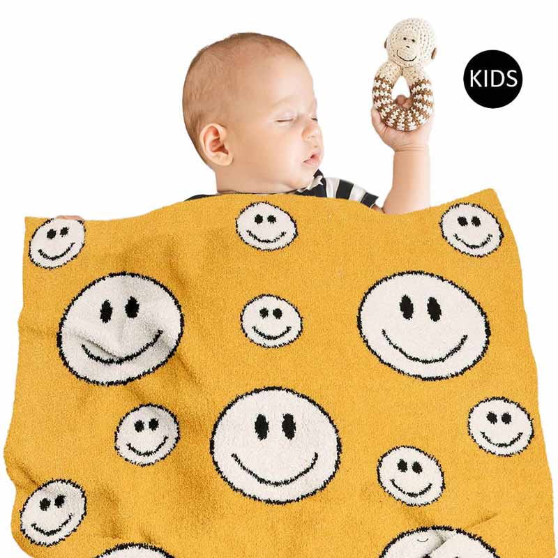 Smile Patterned Kids Blanket