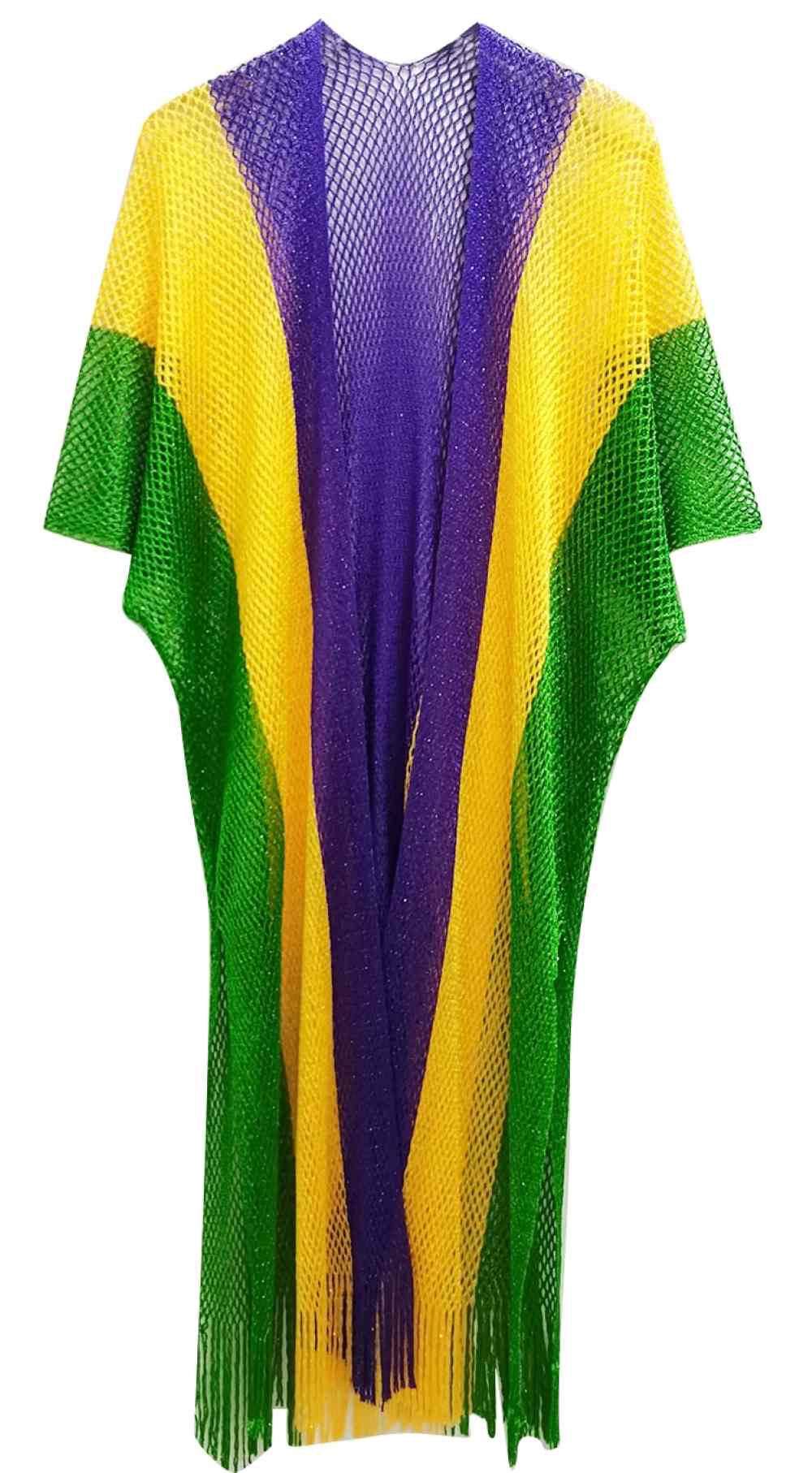 Two Tone Lurex Kimono