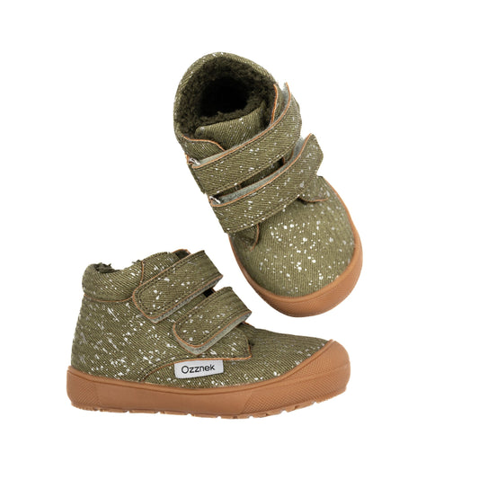 Botas para niños pequeños descalzos | Cálidas con forro de sherpa y Little Hiker