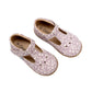 Ava Blossom Kids' Barefoot Mary Janes | Floral T-Strap Toddler Shoes