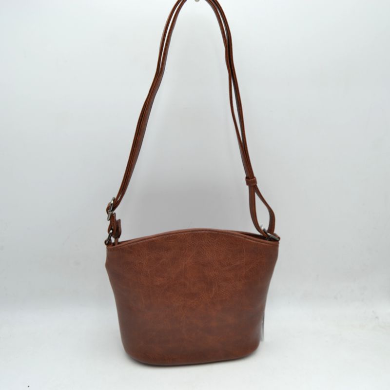 Embossed Floral Multi-Zipper Crossbody Bag with Adjustable Strap