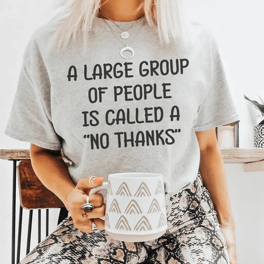 Camiseta de grupo grande de personas