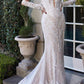 Andrea & Leo A1022 Bohemian Lace Mermaid Gown
