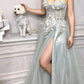 Andrea & Leo A1089 Penelope Blossom Gown with Overskirt
