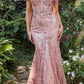 Andrea & Leo A1107 Long Off the Shoulder Lace Fit and Flare Gown