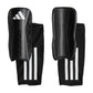 adidas Unisex-Adult Tiro Soft Ground League Shin Guards Black/White/Iron Metallic Large