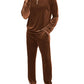LecGee Men 2 Piece Outfit Tracksuit Quarter Zip Active Sweatsuit Athletic Casual Running Jogging Set Jogger Suit(BRL)