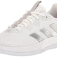 adidas Womens SoleMatch Control Sneaker White/Silver Metallic/Grey One 6.5