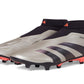 adidas Unisex Predator League Laceless Firm Ground Sneaker Platin Metallic/Aurora Black/Turbo 10 US Men