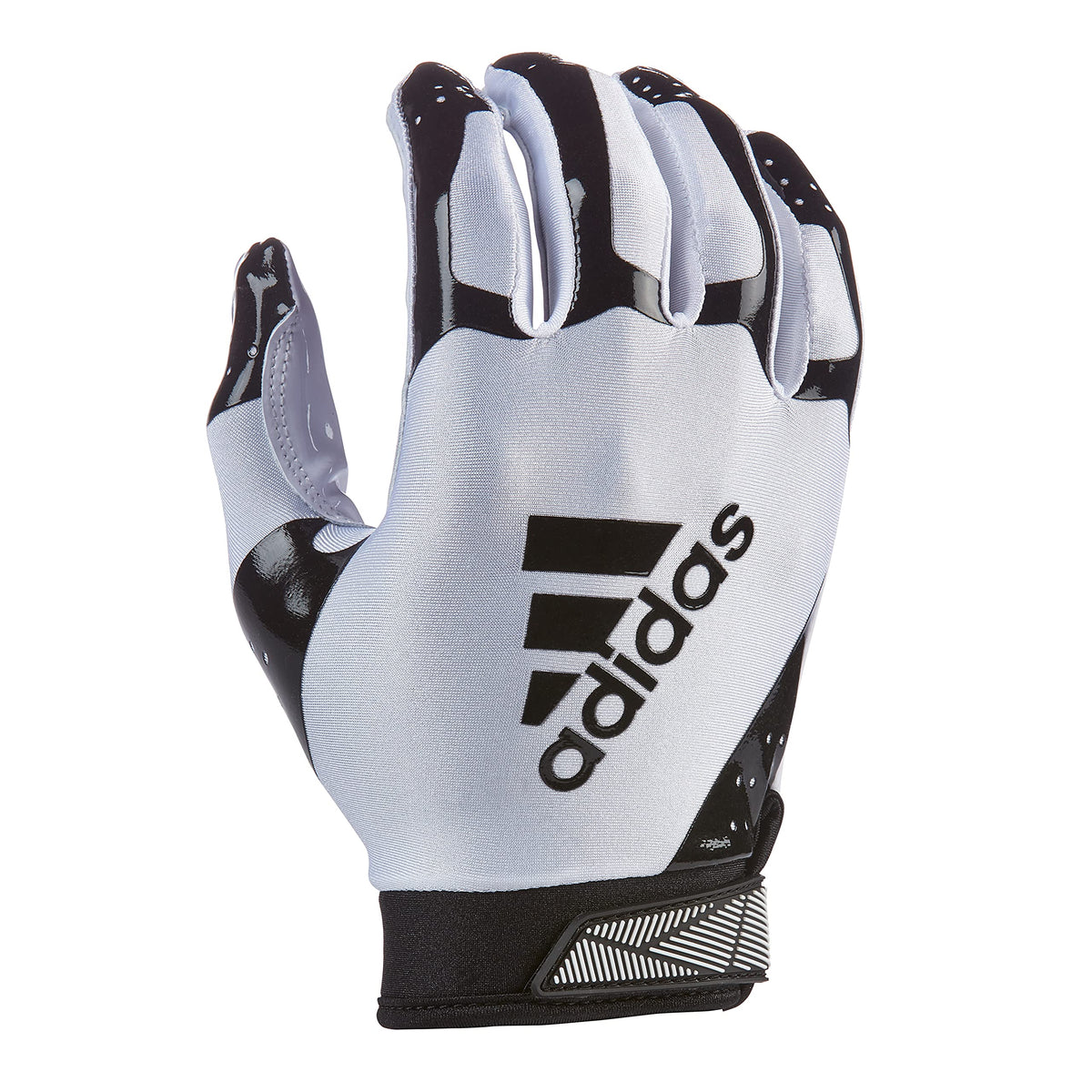Guante de fútbol americano Adidas AF1439 para receptor, blanco/negro, talla S de EE. UU.