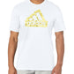 adidas Mens Tall Size Future Icons Metallic T-Shirt White Medium
