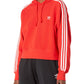 adidas Originals Womens Adicolor Classics Crop Hoodie Red X-Large