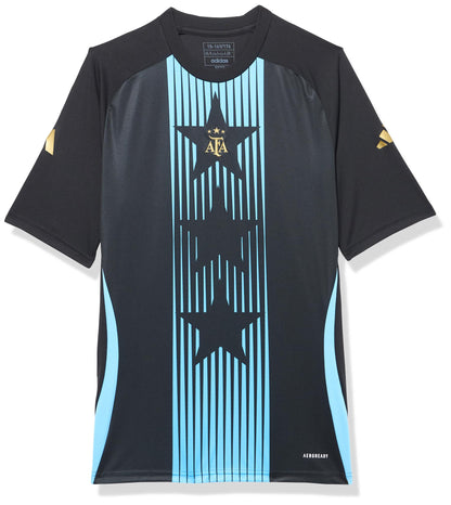 adidas Camiseta Prepartido Argentina Unisex Niños Negro/Ráfaga Azul Pequeña