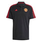 adidas Mens Manchester United DNA Polo Shirt Black 3X-Large