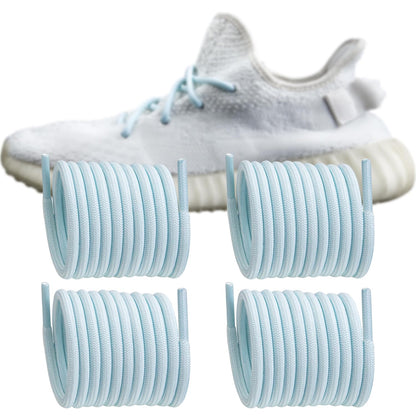 Endoto 2 Pairs Shoelaces Replacement Round Laces for Adidas Yeezy Boost 350 V1/V2 380 500 700 750 950 Sneakers Shoes(Color:Blue TintSize:44Inch)