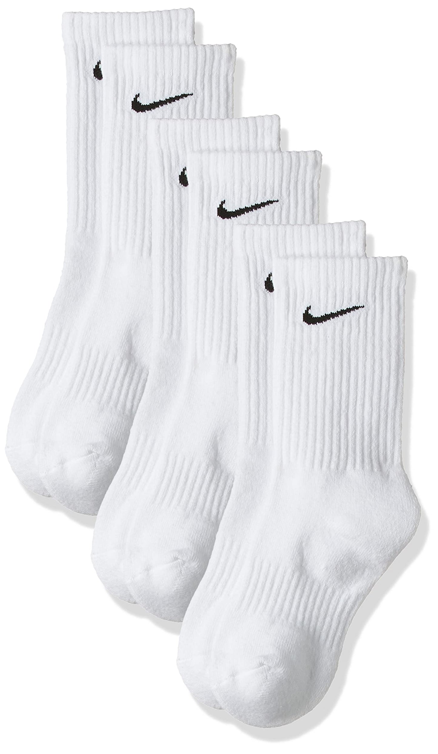Calcetines de entrenamiento Nike Unisex Performance Cushion Crew (3 pares) BLANCO M
