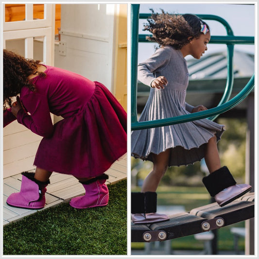 Paquete de botines y zapatos Adora para niños pequeños (juego de 2 pares) | Calzado infantil descalzo