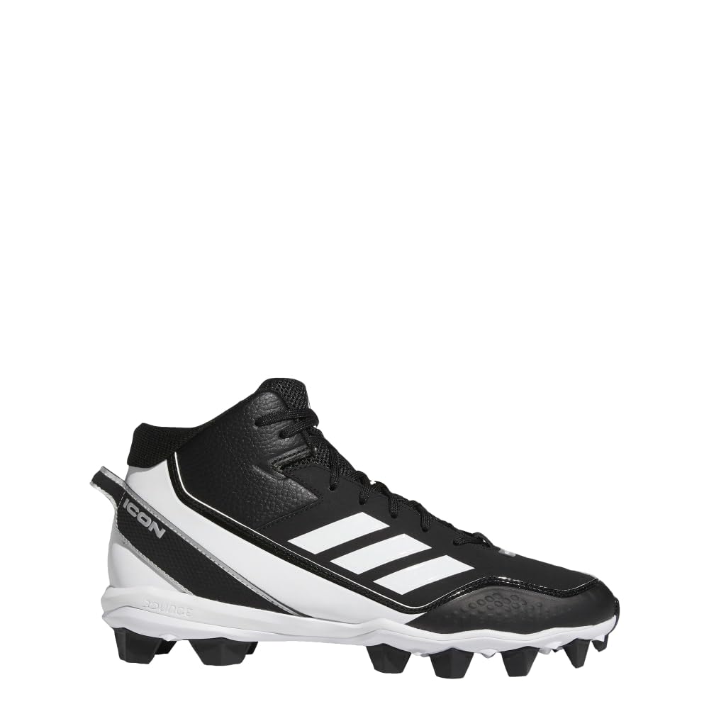 Tacos adidas Icon 7 Mid MD para hombre, color negro, talla 12