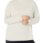 adidas Womens Plus Size Select Mock Neck Long Sleeve Alumina 3X
