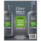 Dove Men+Care Jabón Líquido Corporal y Facial Extra Fresh 887 ml (Paquete de 2)