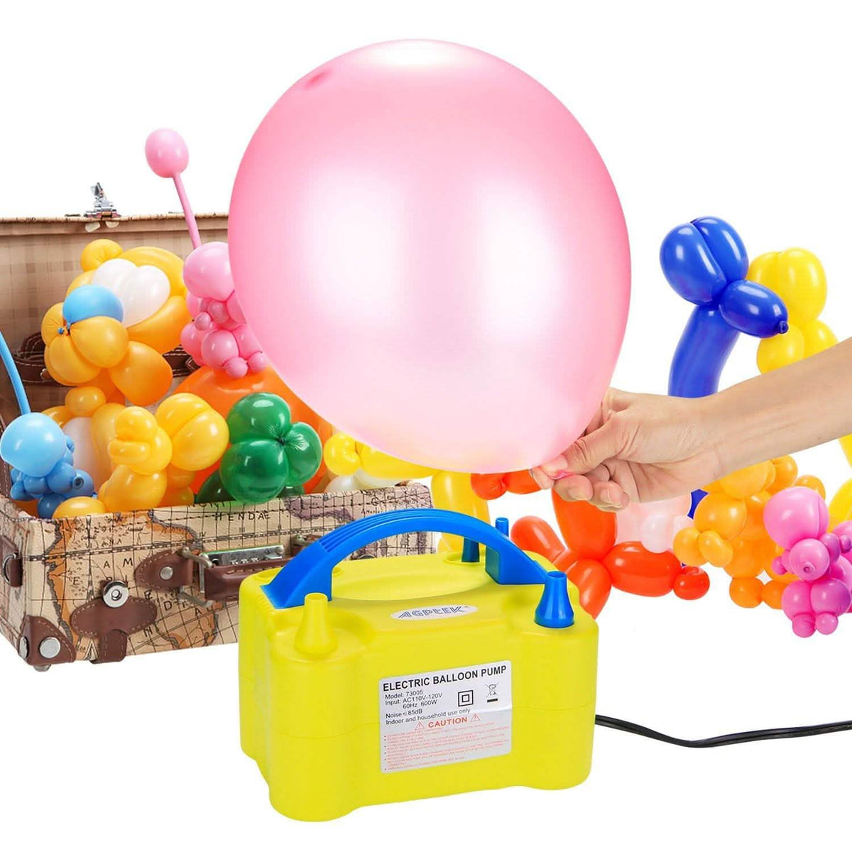 Bomba de aire eléctrica portátil para globos AGPtEK