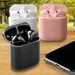 Auriculares inalámbricos Bluetooth Airbuds con estuche de carga y base de carga Qi de regalo