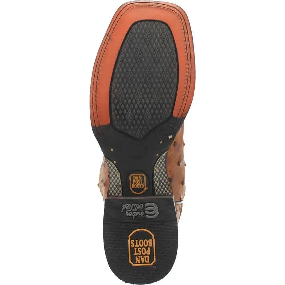 Dan Post Alamosa - Botas de vaquero de piel de avestruz para hombre