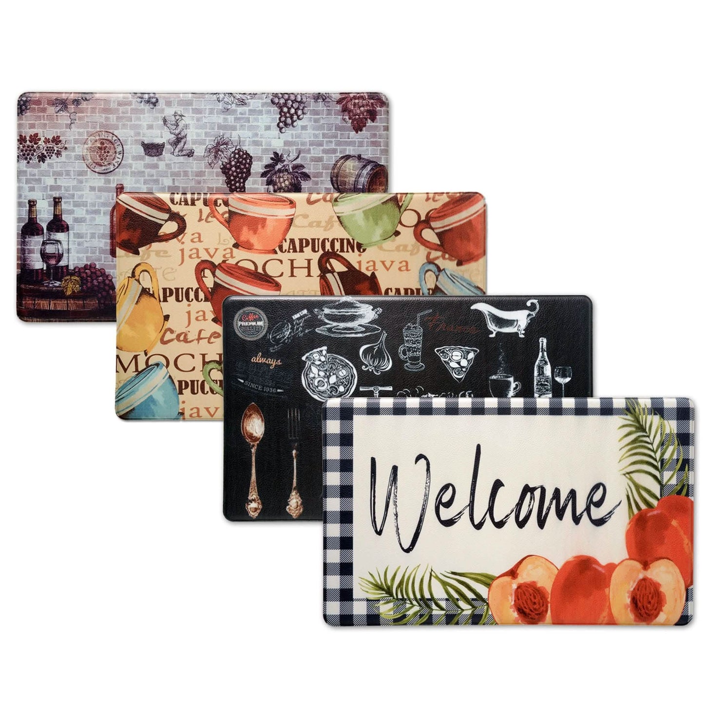 Alfombrillas de cocina antifatiga con amortiguación, paquete de 1 o 2, Bibb Home