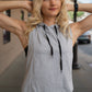 DETERMINED hooded sleeveless