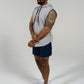 DETERMINED hooded sleeveless