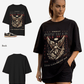 G West Angel Statue Streetwear Oversized Women's T-Shirt