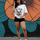 G West Angel Statue Streetwear Oversized Women's T-Shirt