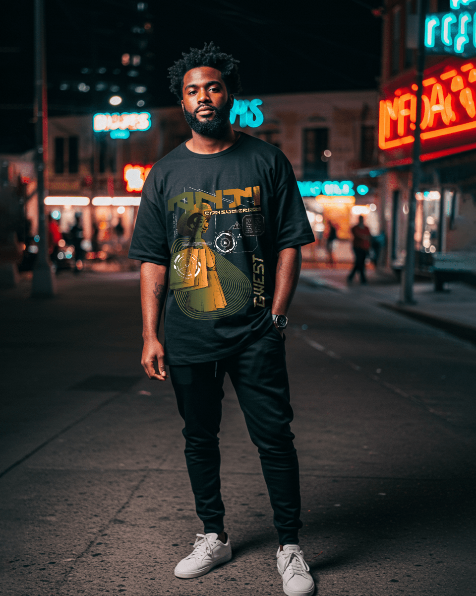 G West Anti Consumerism Oversized T-Shirt Mens